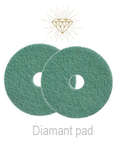 Diamant Pad Groen 10 Inch, 255 X 22 Mm Stap 4